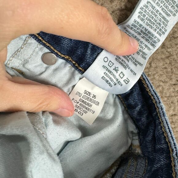 Joe's Jeans Debbie Ankle Jeans Womens Size 26 Blue High Rise Straight Distressed - Picture 13 of 14